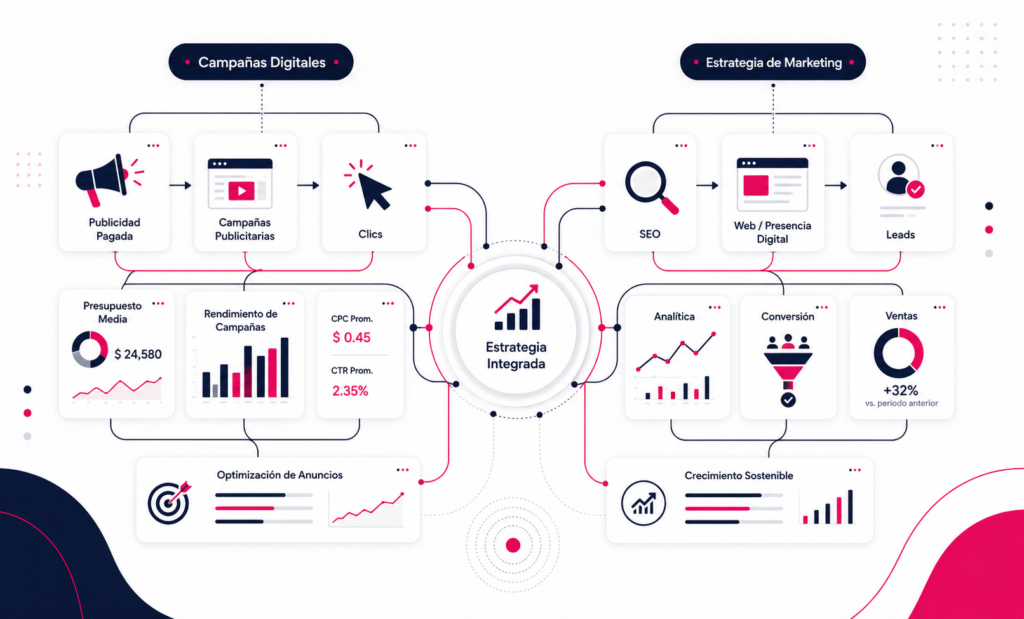 Agencia de publicidad digital vs agencia de marketing digital: diferencias y cuál elegir