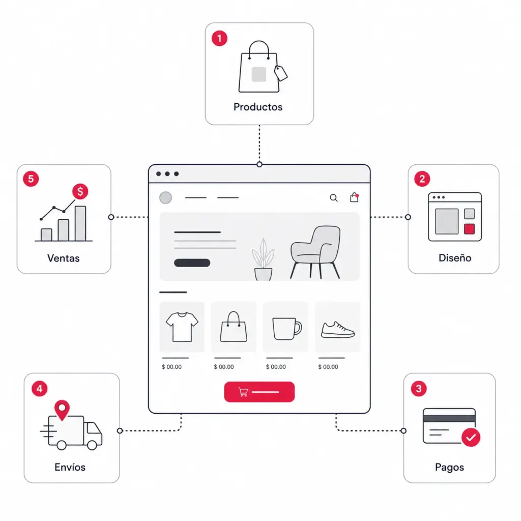 proceso de shopify