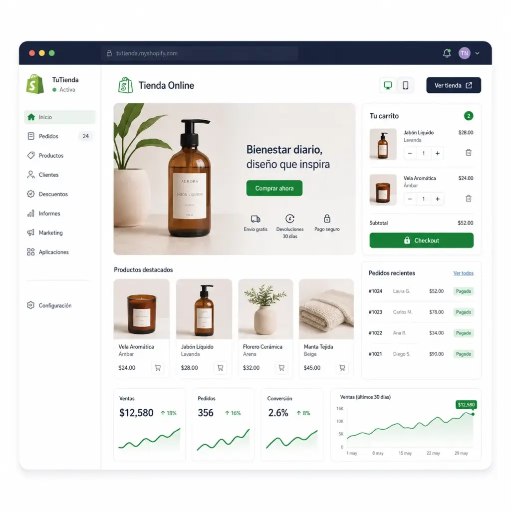 tienda en shopify que genera ventas en mexico
